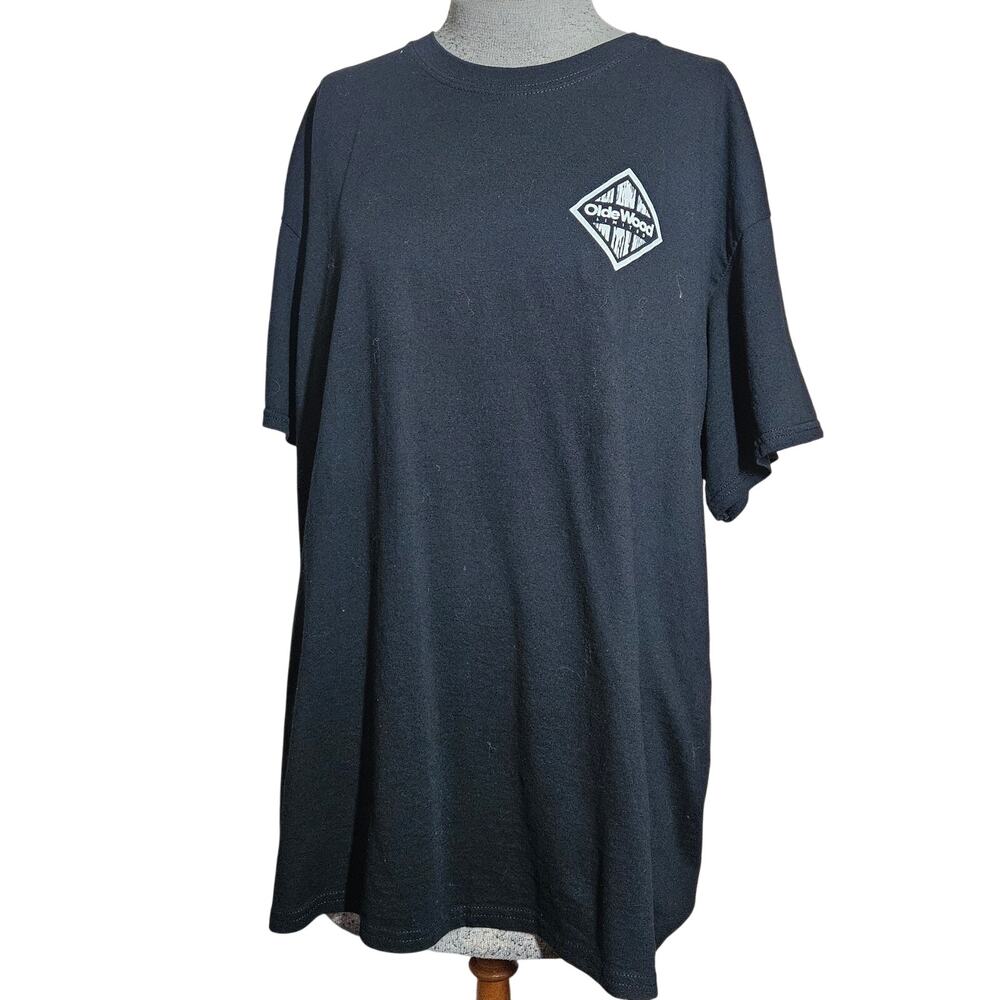 Olde Wood Black Tee Shirt Wood Junkie Size XL